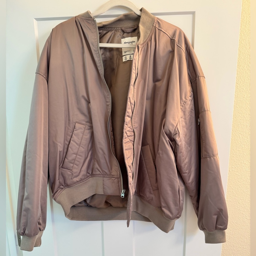 Abercrombie & Fitch Tan Bomber Jacket